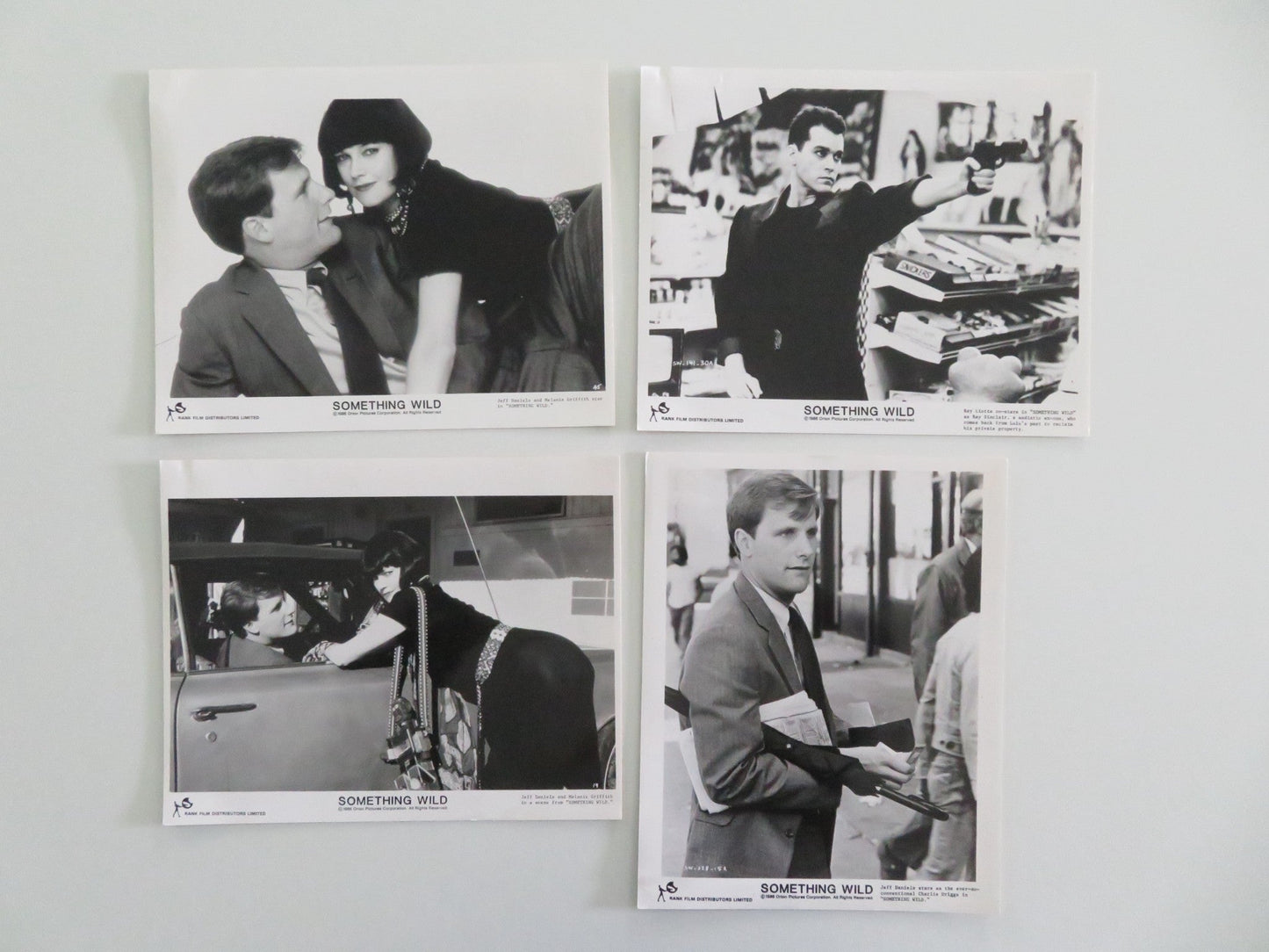 SOMETHING WILD - B MOVIE STILL PHOTO LOT OF 4 JEFF DANIELS MELANIE GRIFFITHS 1986 Movie posters