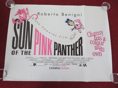 Son of the Pink Panther UK Quad Rolled Poster Roberto Benigni Herbert Lom 1993 Movie posters
