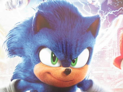 SONIC THE HEDGEHOG 3 UK QUAD ROLLED POSTER JIM CARREY KEANU REEVES 2024 Movie posters