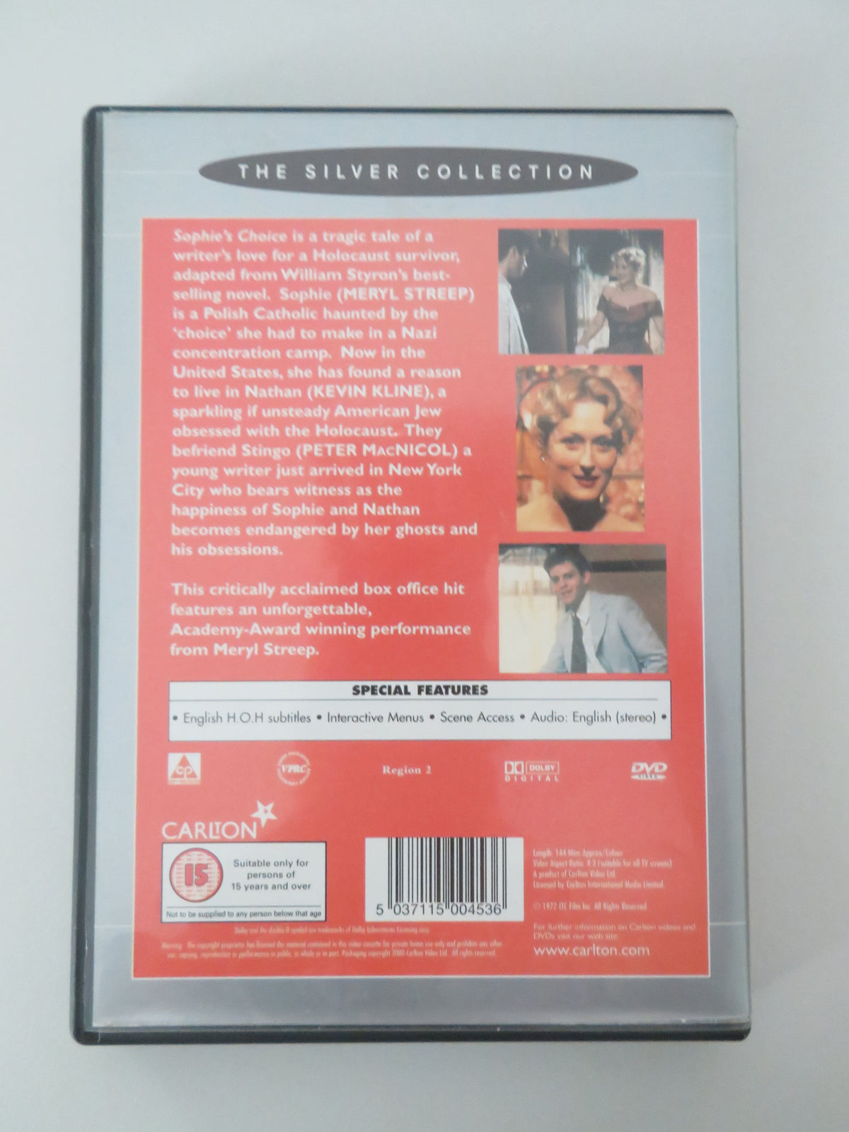 Sophie's Choice (DVD) Meryl Streep Kevin Kline 1982 Region 2 Movie posters