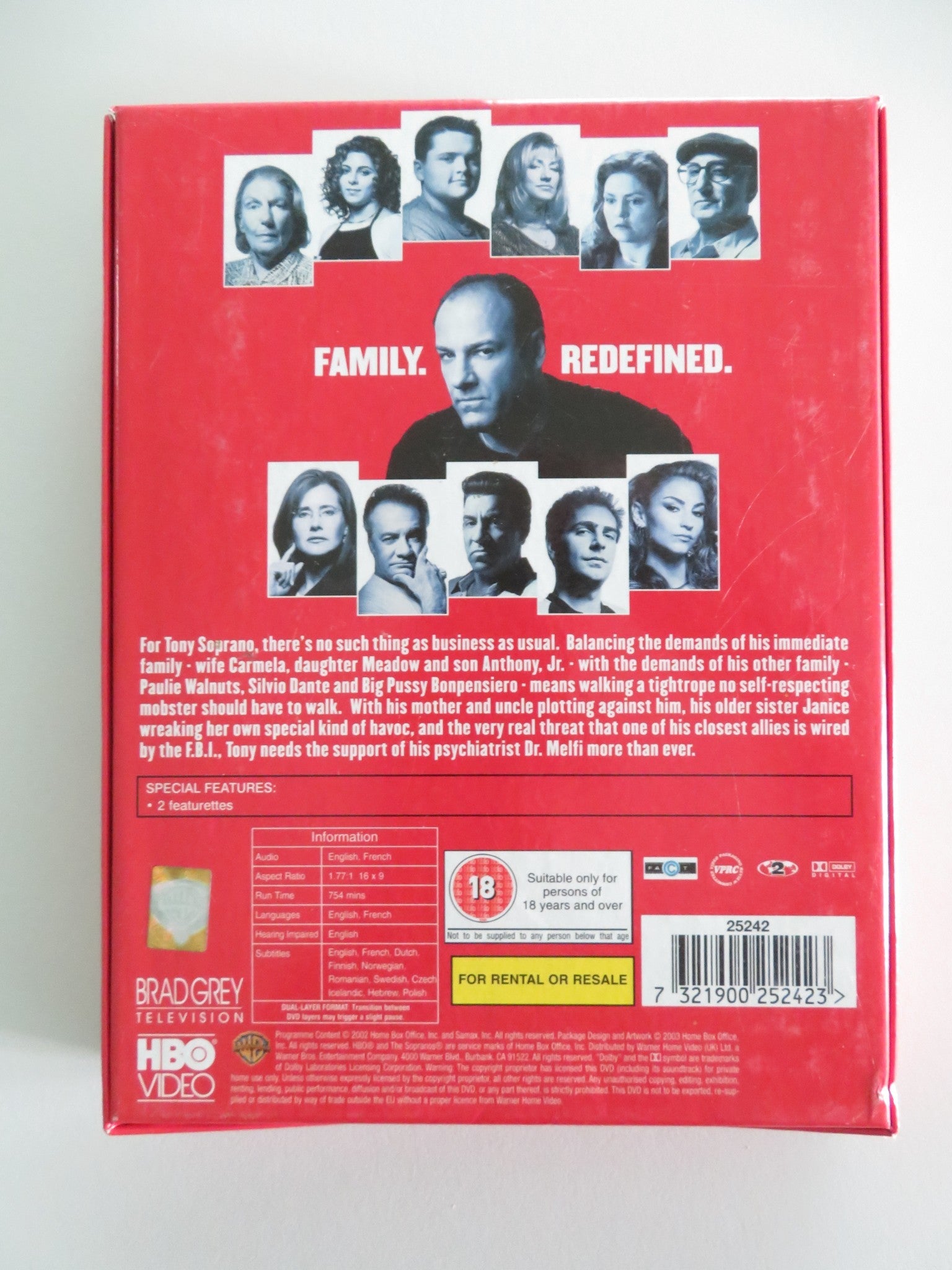 Sopranos Complete Series 2 (DVD BoxSet) James Gandolfini 2000 Region 2 Movie posters