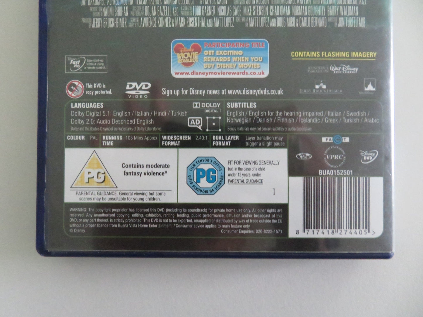 SORCERER'S APPRENTICE (DVD) DISNEY NICOLAS CAGE JAY BARUCHEL 2010 REGION 2 Movie posters