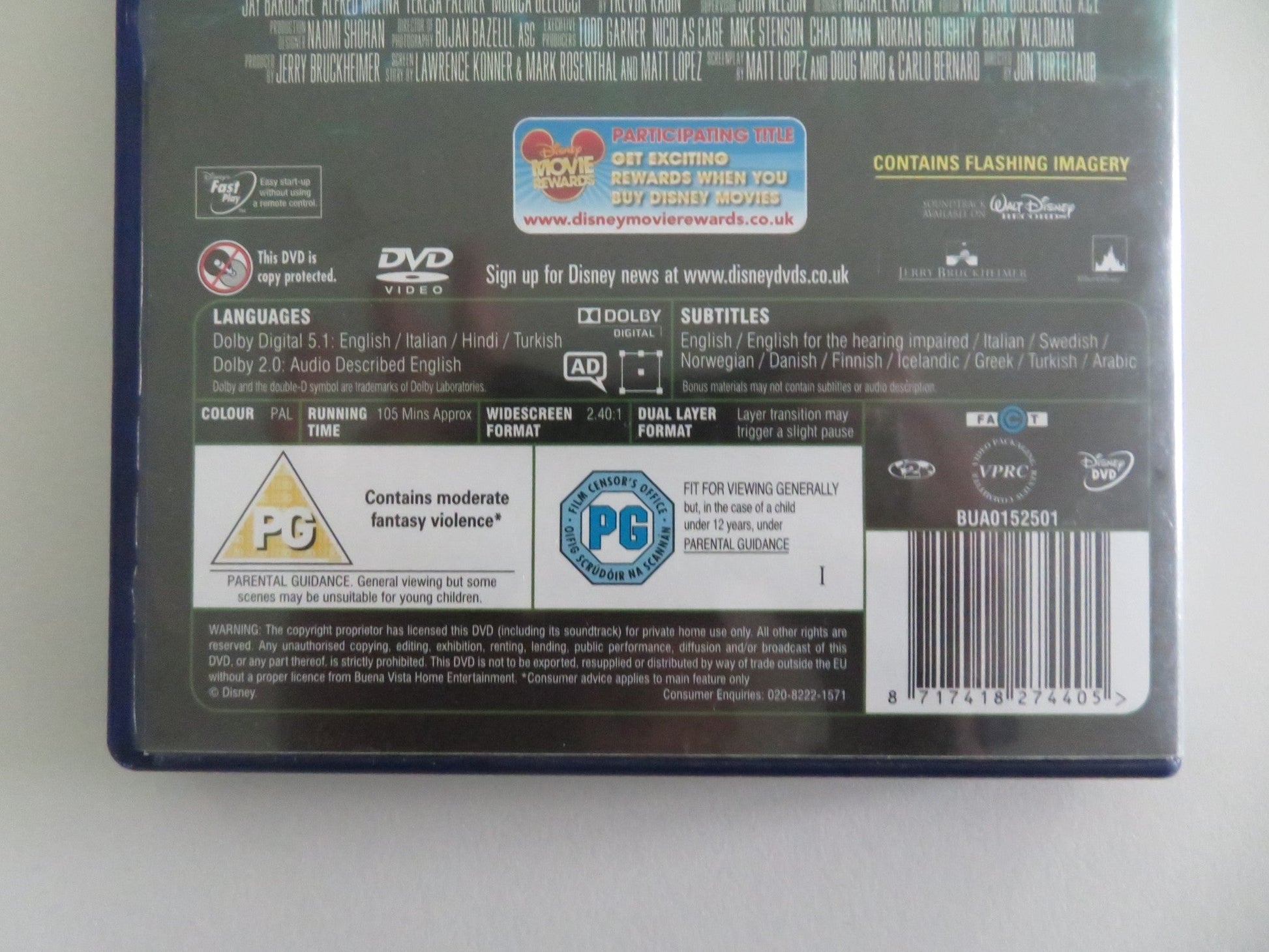 SORCERER'S APPRENTICE (DVD) DISNEY NICOLAS CAGE JAY BARUCHEL 2010 REGION 2 Movie posters