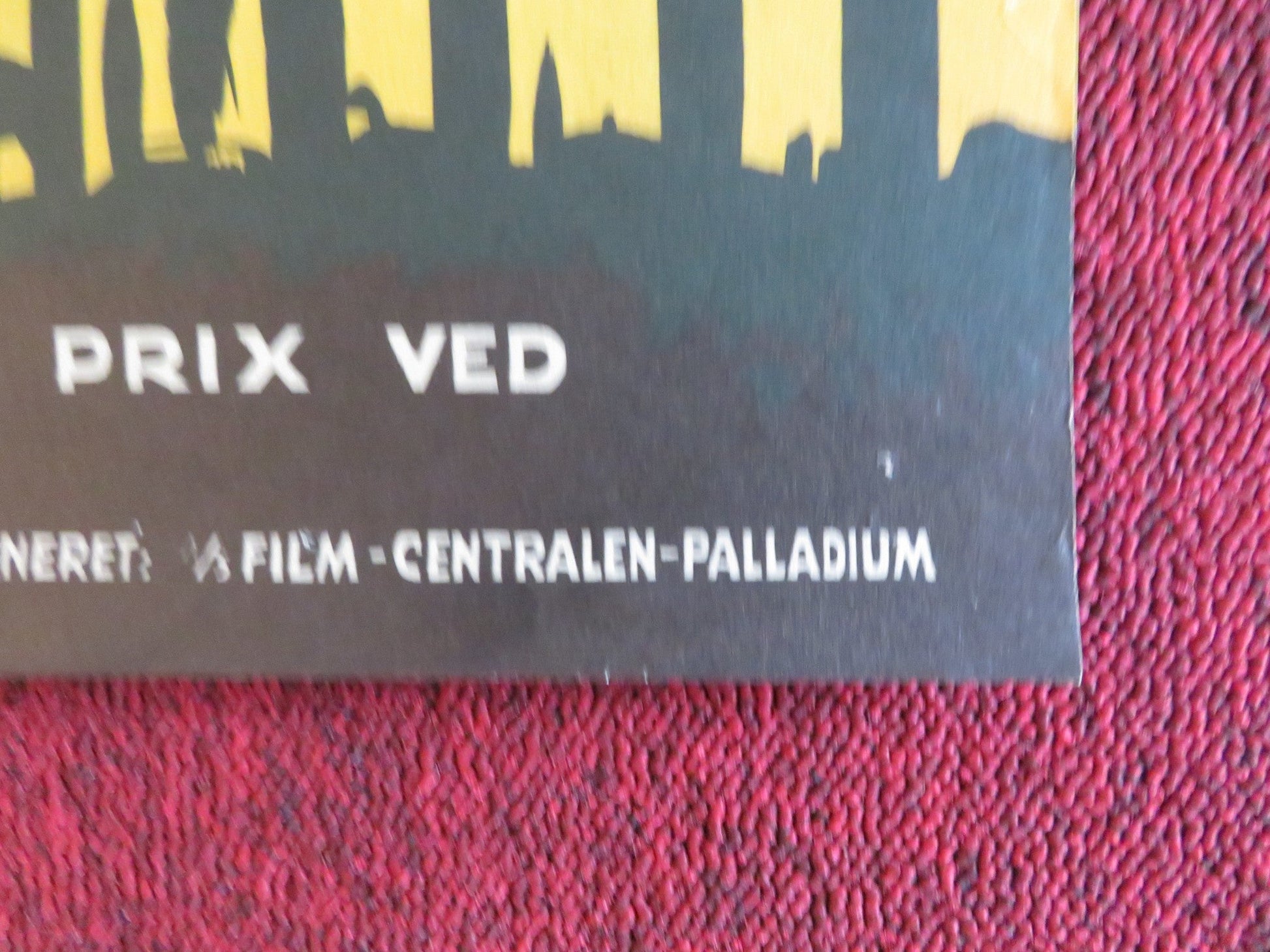 SOTTO IL SOLE DI ROMA DANISH POSTER ROLLED OSCAR BLANDO LILIANA MANCINI 1953 Rendezvous Cinema Movie posters