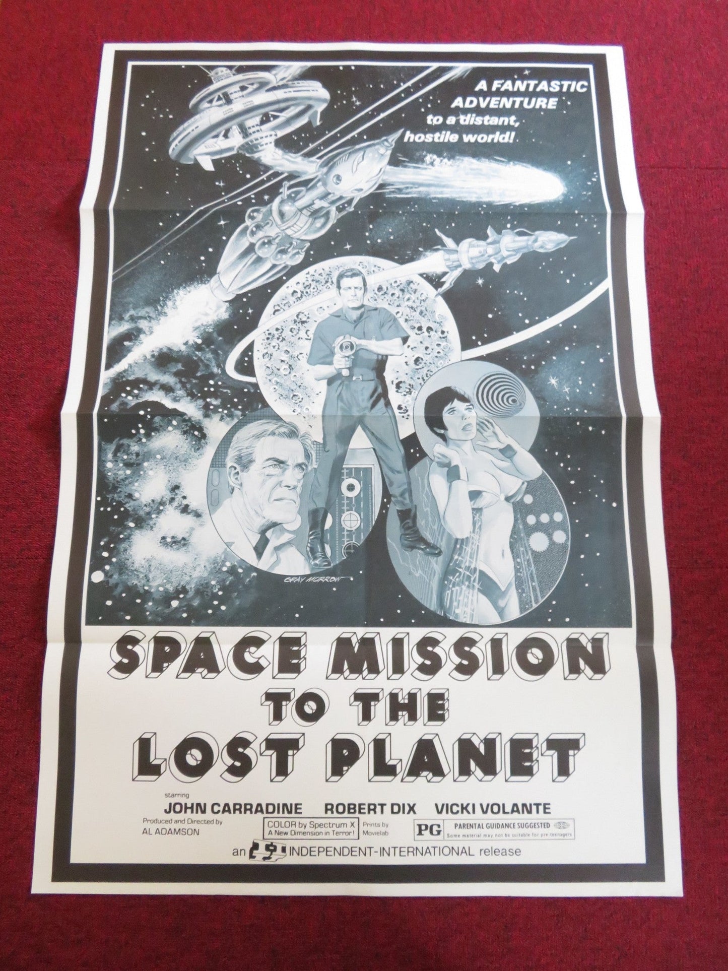 SPACE MISSION TO THE LOST PLANET US TRI FOLDED ONE SHEET ROLLED POSTER 1970S Rendezvous Cinema Movie posters