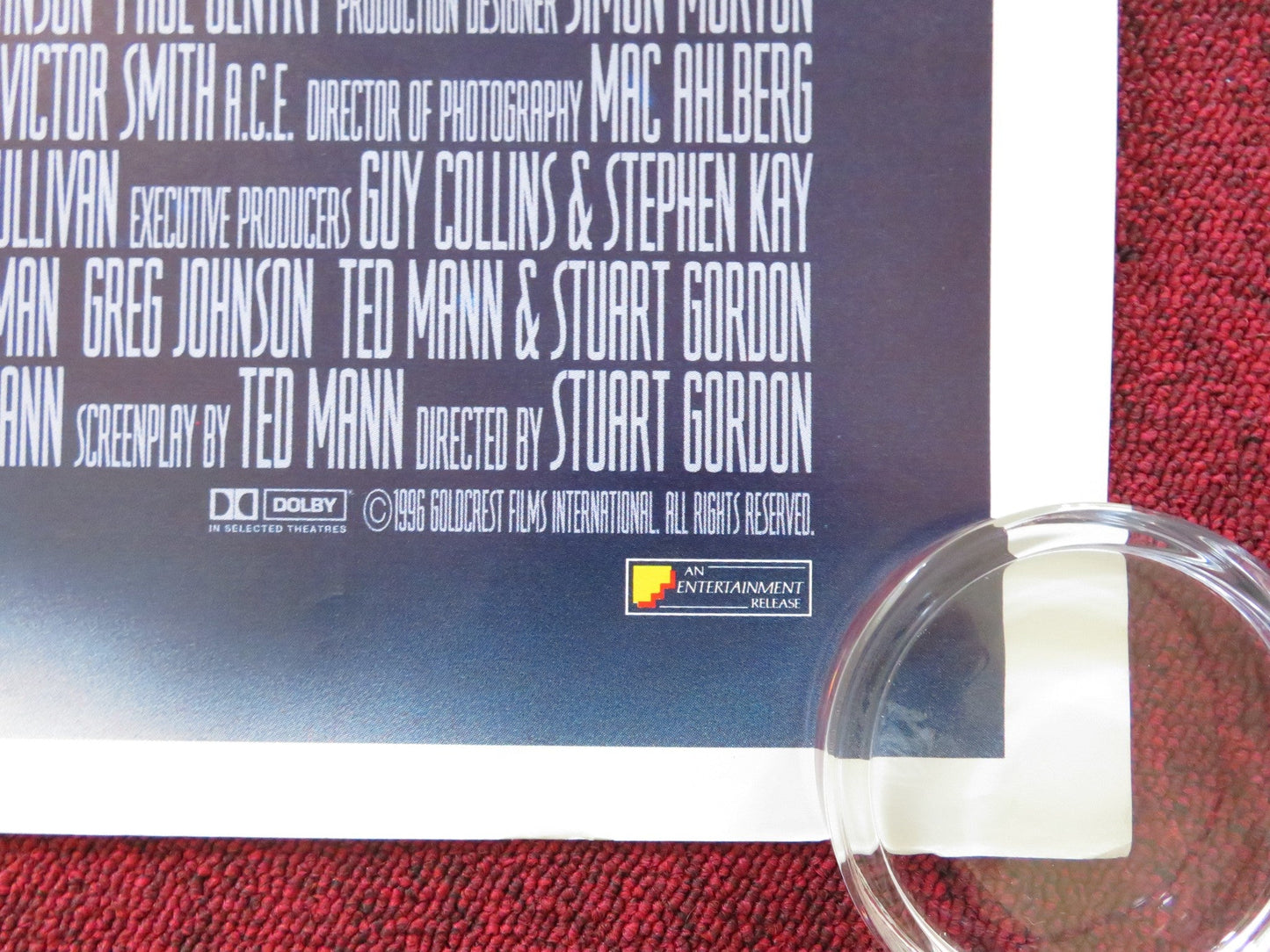 SPACE TRUCKERS UK QUAD ROLLED POSTER DENNIS HOPPER STEPHEN DORFF C. DANCE 1996 Rendezvous Cinema Movie posters