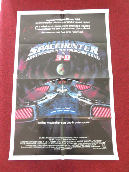 SPACEHUNTER: ADVENTURES IN THE FORBIDDEN ZONE b FOLDED US ONE SHEET POSTER 1983 Movie posters