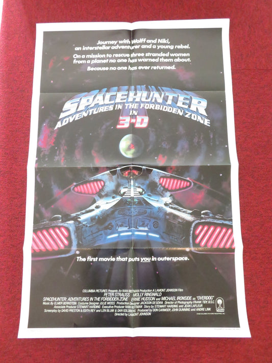 SPACEHUNTER: ADVENTURES IN THE FORBIDDEN ZONE b FOLDED US ONE SHEET POSTER 1983 Movie posters