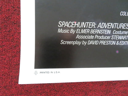 SPACEHUNTER: ADVENTURES IN THE FORBIDDEN ZONE b FOLDED US ONE SHEET POSTER 1983 Movie posters