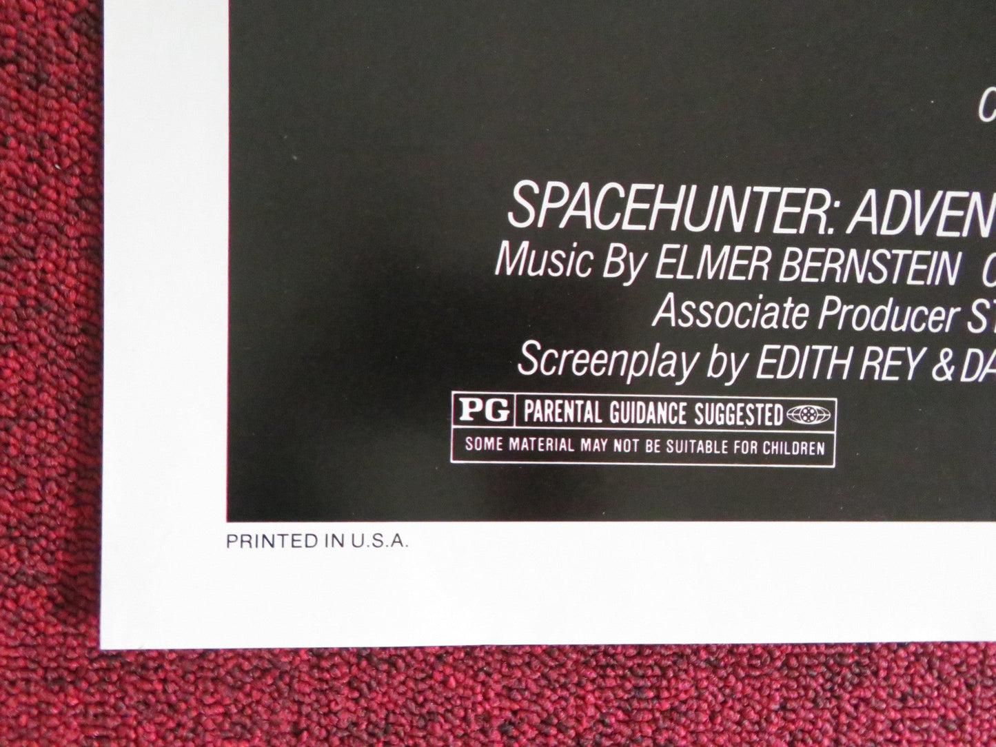 SPACEHUNTER: ADVENTURES IN THE FORBIDDEN ZONE - B FOLDED US ONE SHEET POSTER '83 Rendezvous Cinema Movie posters