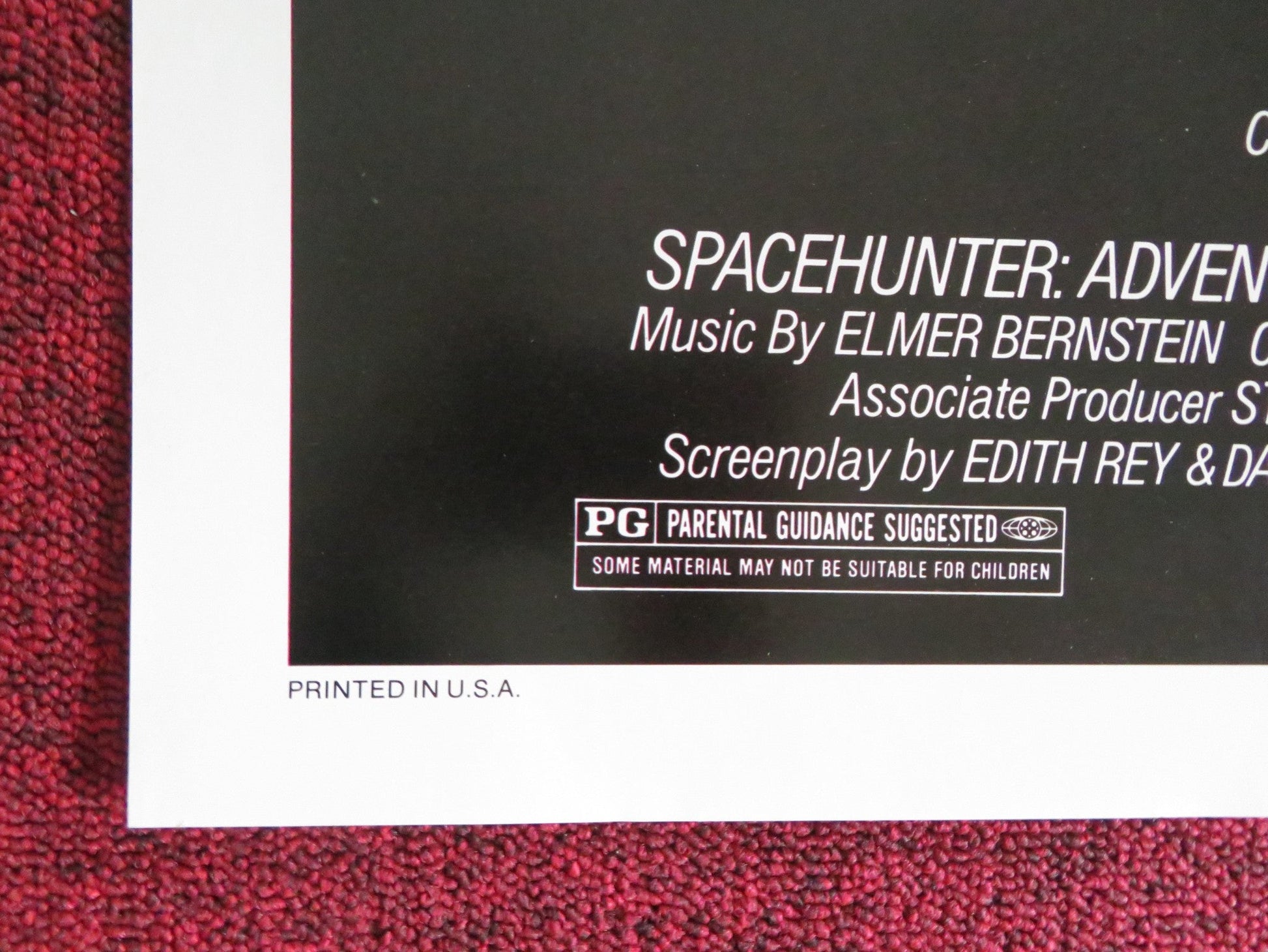 SPACEHUNTER: ADVENTURES IN THE FORBIDDEN ZONE - B FOLDED US ONE SHEET POSTER '83 Rendezvous Cinema Movie posters