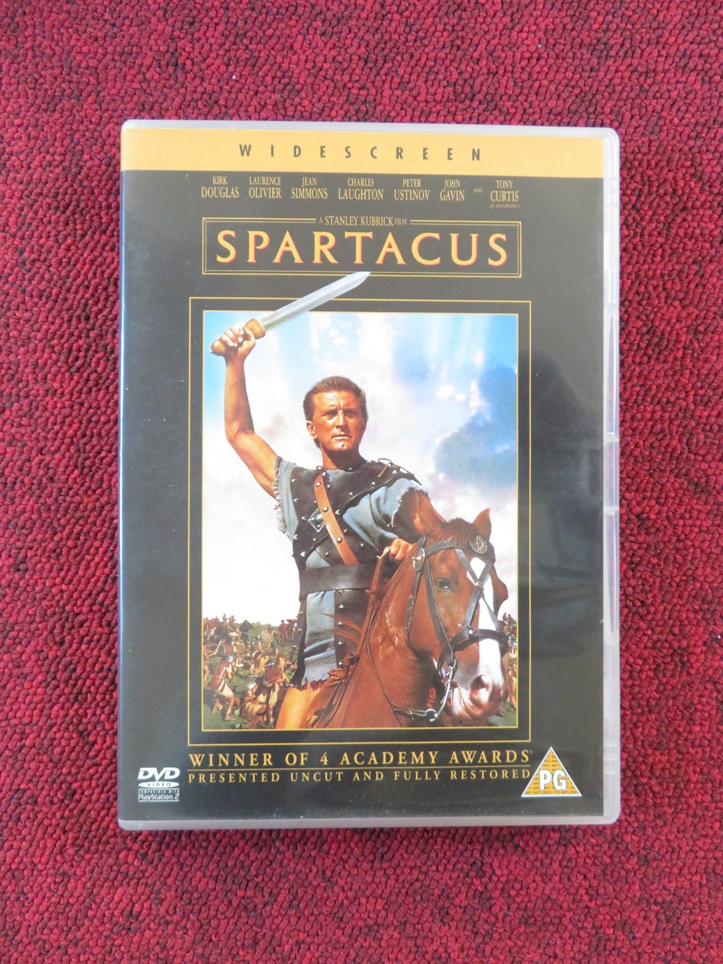 SPARTACUS (DVD) KIRK DOUGLAS LAURENCE OLIVIER 1960 REGION 2 Rendezvous Cinema Movie posters
