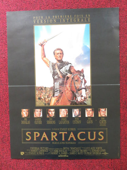 SPARTACUS FRENCH POSTER KUBRICK DOUGLAS OLIVIER CURTIS R1991 Rendezvous Cinema Movie posters