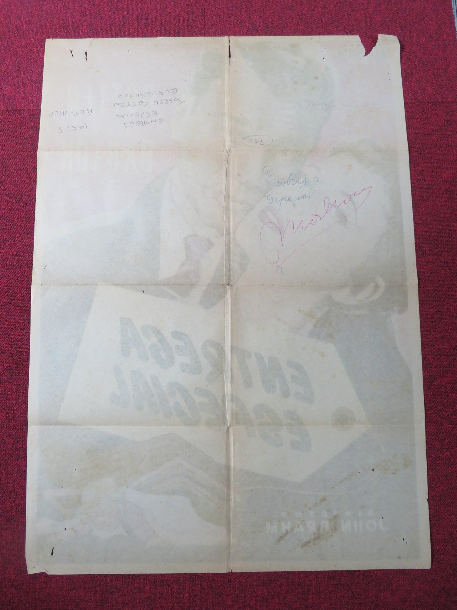 SPECIAL DELIVERY SPANISH POSTER JOSEPH COTTEN EVA BARTOK 1955 Rendezvous Cinema Movie posters