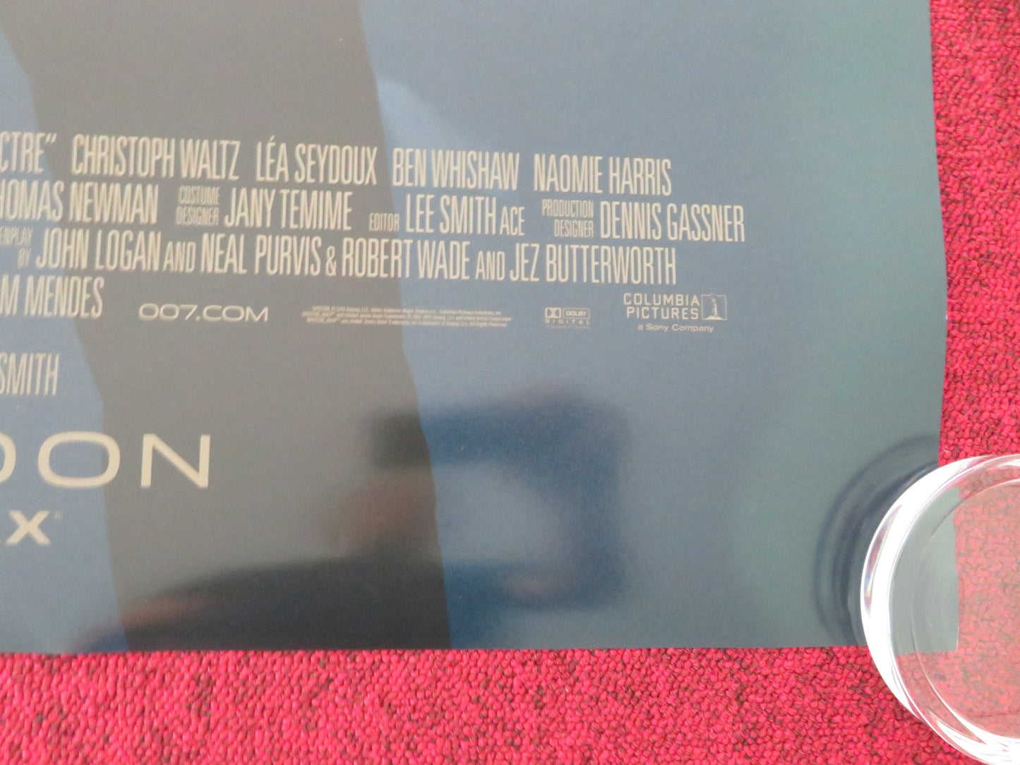 SPECTRE US ONE SHEET ROLLED POSTER DANIEL CRAIG CHRISTOPH WALTZ 2015 Movie posters