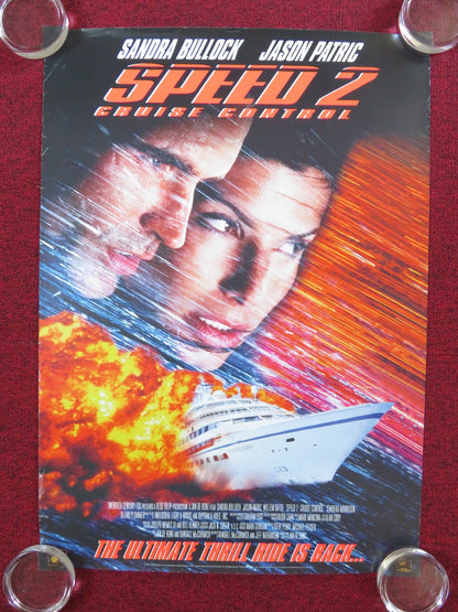 SPEED 2: CRUISE CONTROL VHS VIDEO POSTER ROLLED SANDRA BULLOCK JASON PATRIC 1997 Rendezvous Cinema Movie posters