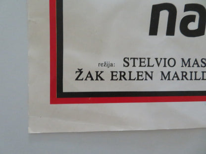 SPEED CROSS YUGOSLAVIAN POSTER ROLLED FABIO TESTI VITTORIO MEZZOGIORNO 1980 Movie posters