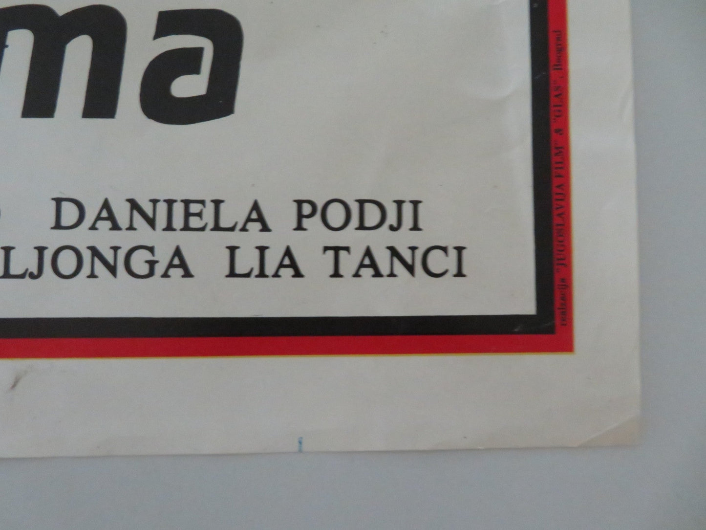 SPEED CROSS YUGOSLAVIAN POSTER ROLLED FABIO TESTI VITTORIO MEZZOGIORNO 1980 Movie posters