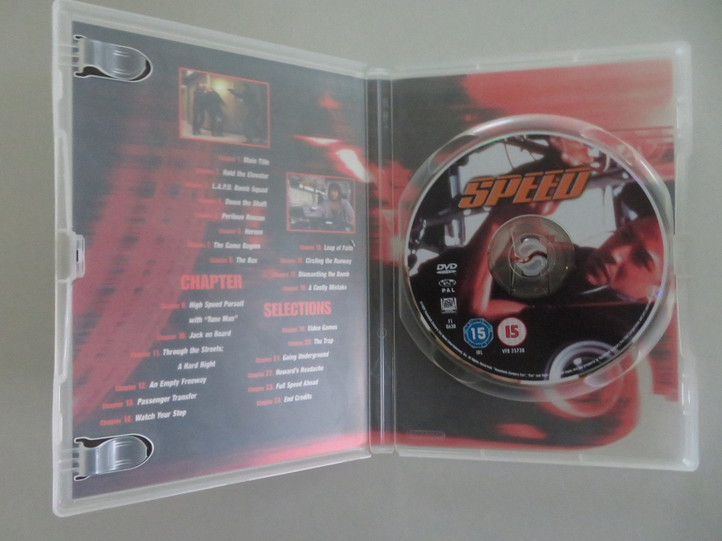 SPEED (DVD) KEANU REEVES SANDRA BULLOCK DENNIS HOPPER 1994 REGION 2 Movie posters