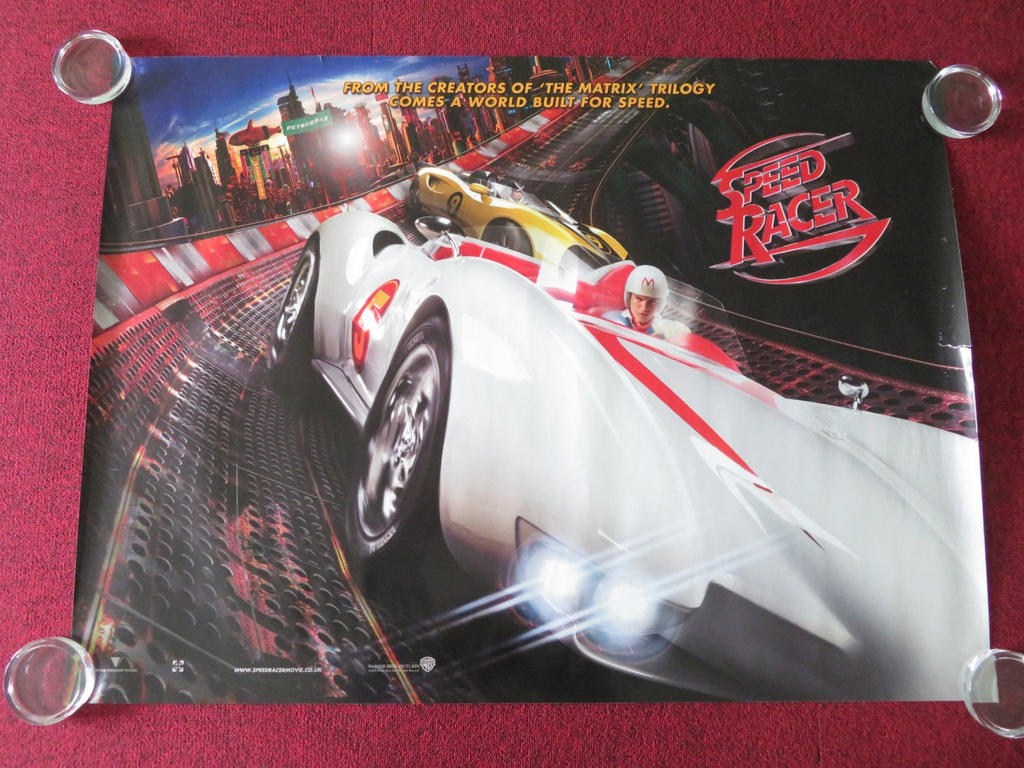 Speed Racer UK Quad Rolled Poster Emile Hirsch Susan Sarandon 2008 Movie posters