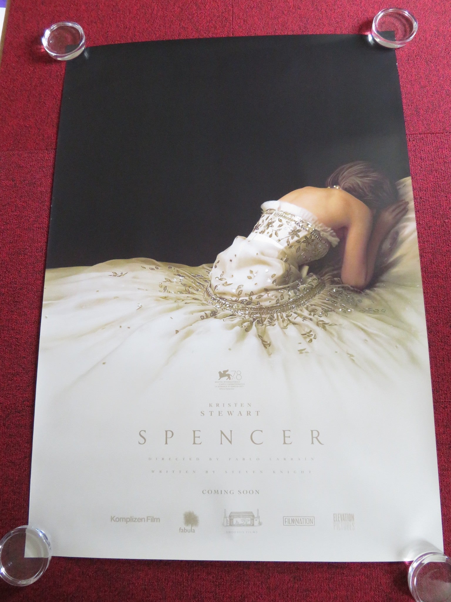 SPENCER US ONE SHEET ROLLED POSTER KRISTEN STEWART TIMOTHY SPALL 2021 Rendezvous Cinema Movie posters