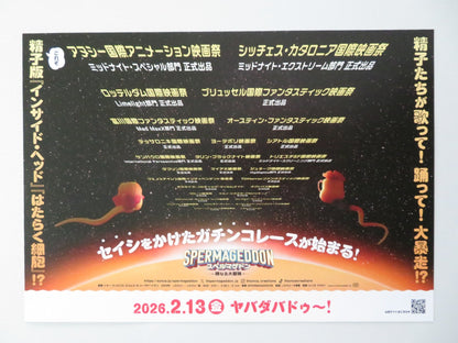 SPERMAGEDDON JAPANESE CHIRASHI (B5) POSTER NASRIN KHUSRAWI AKSEL HENNIE 2024 Movie posters