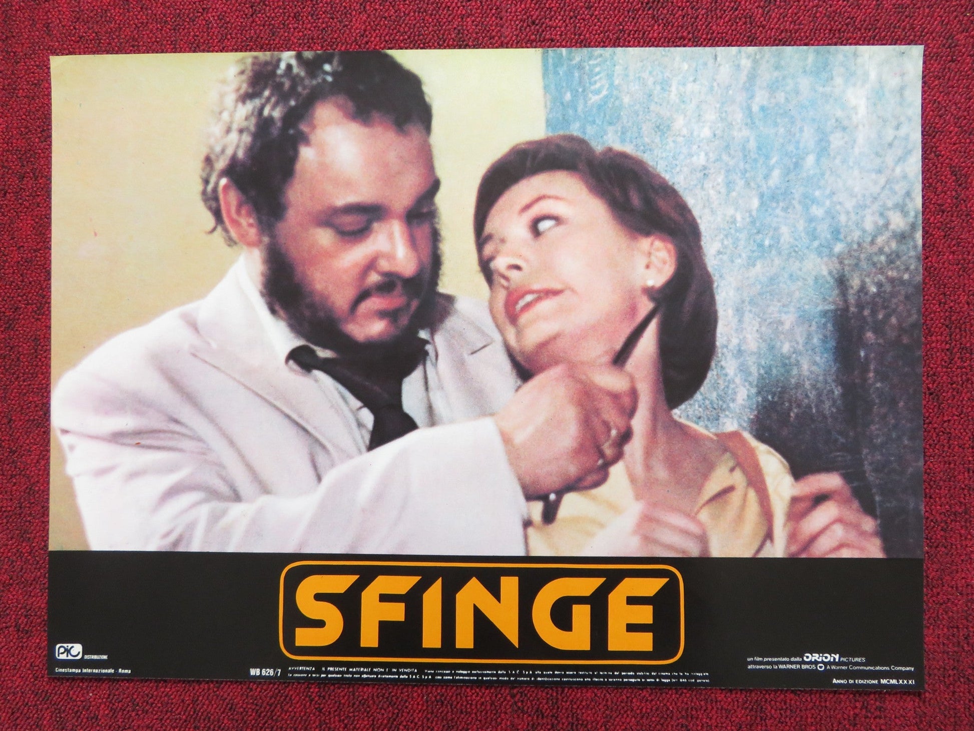 SPHINX - H ITALIAN FOTOBUSTA POSTER LESLEY - ANNE DOWN FRANK LANGELLA 1981 Rendezvous Cinema Movie posters