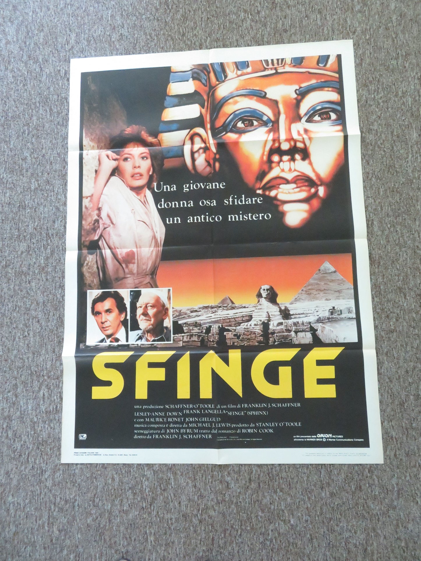 Sphinx Italian 2 Foglio Poster Frank Langella Lesley-Anne Down 1981 Movie posters