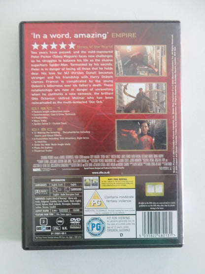 SPIDER - MAN 2 - SPECIAL 2 DISC EDITION (DVD) TOBY MAGUIRE K. DUNST 2004 REGION 2 Movie posters