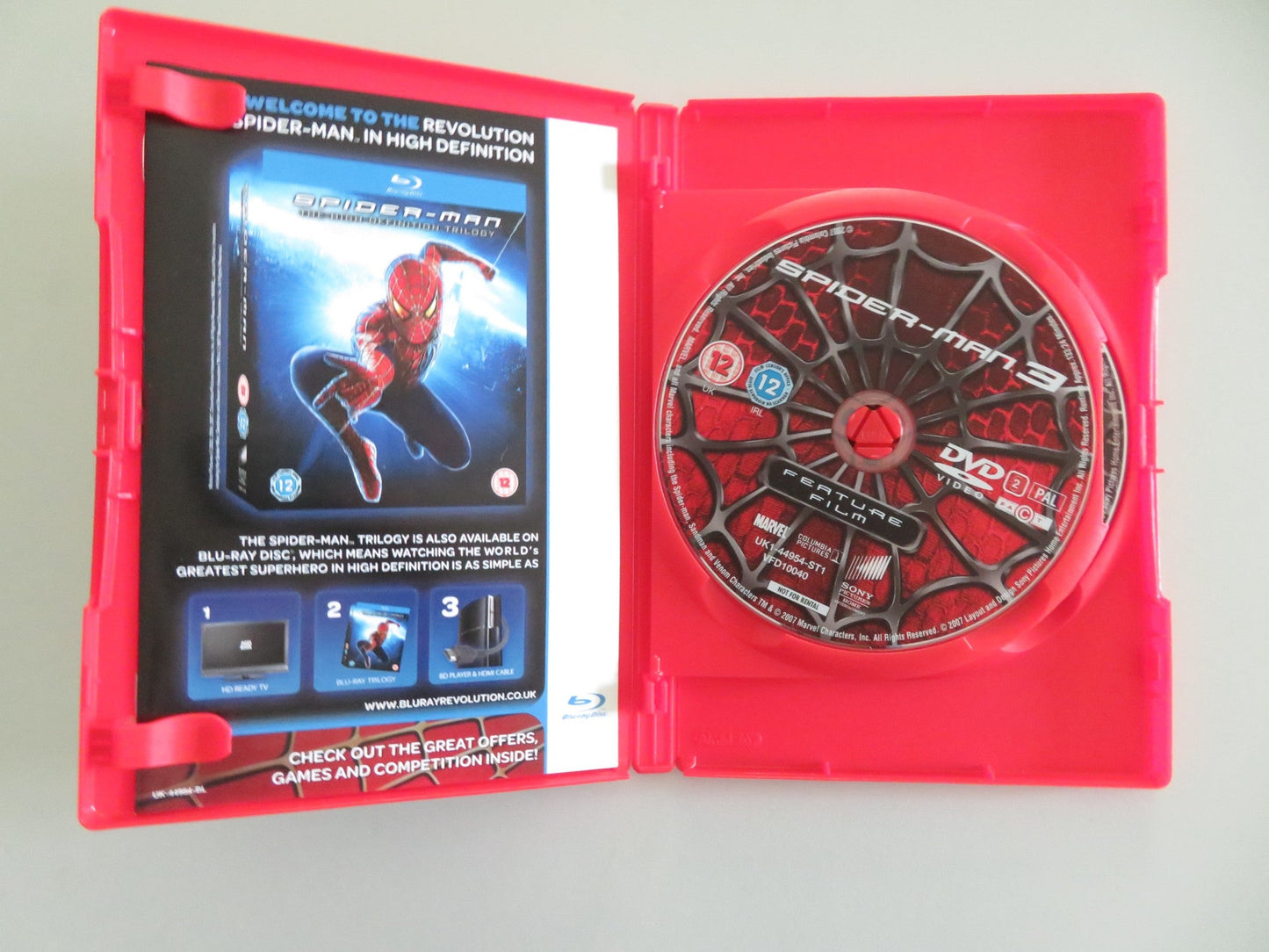 Spider - Man 3 - 2 disc special edition (DVD) Marvel Tobey Maguire 2007 Region 2 Movie posters