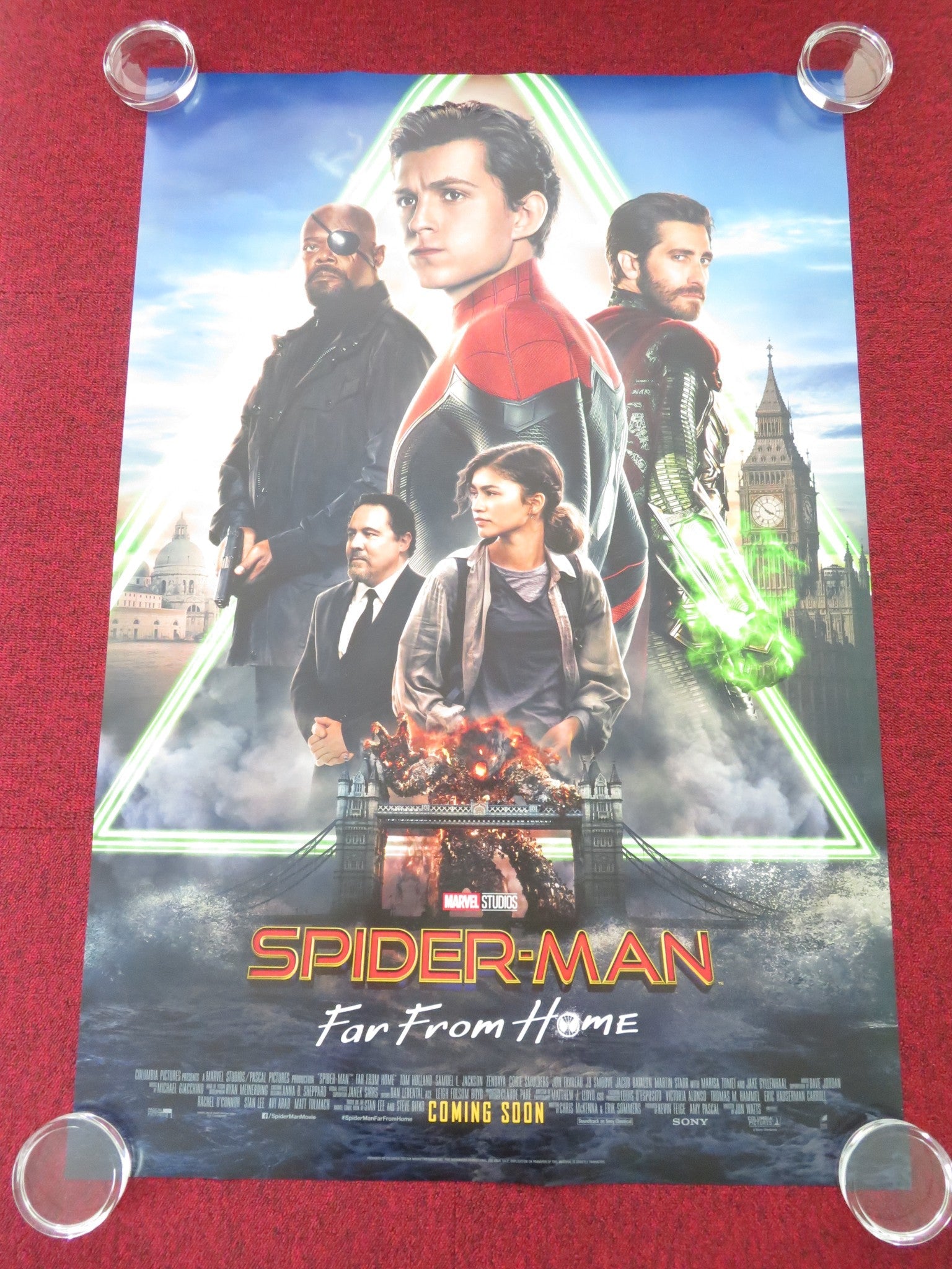 SPIDER - MAN: FAR FROM HOME - B ONE SHEET ROLLED POSTER TOM HOLLAND JACKSON 2019 Movie posters