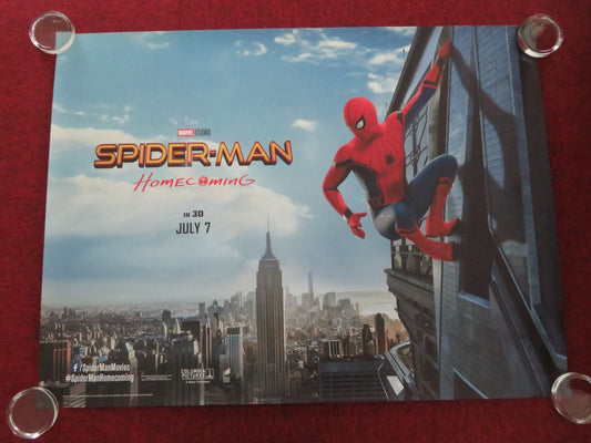 SPIDER - MAN: HOMECOMING - B UK QUAD ROLLED POSTER TOM HOLLAND MICHEAL KEATON 2017 Movie posters