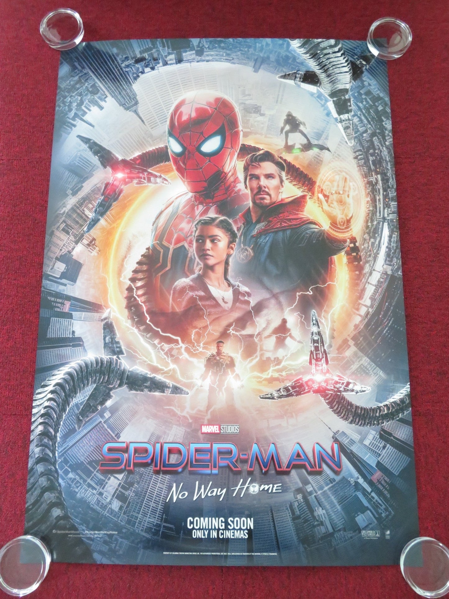 SPIDER - MAN: NO WAY HOME - B US ONE SHEET ROLLED POSTER MARVEL TOM HOLLAND 2021 Movie posters