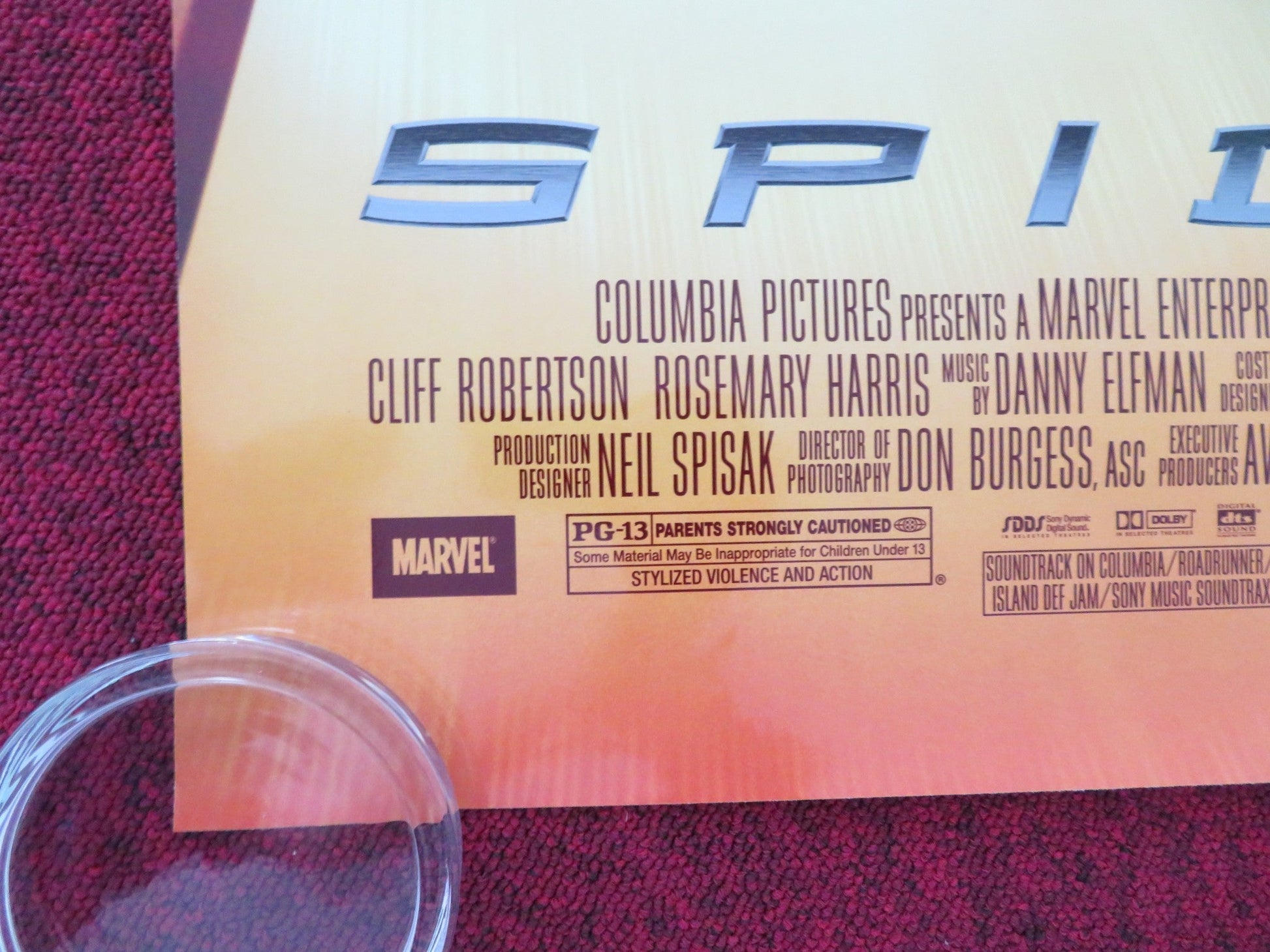 SPIDER - MAN US ONE SHEET ROLLED POSTER TOBEY MAGUIRE WILLEM DAFOE 2002 Movie posters