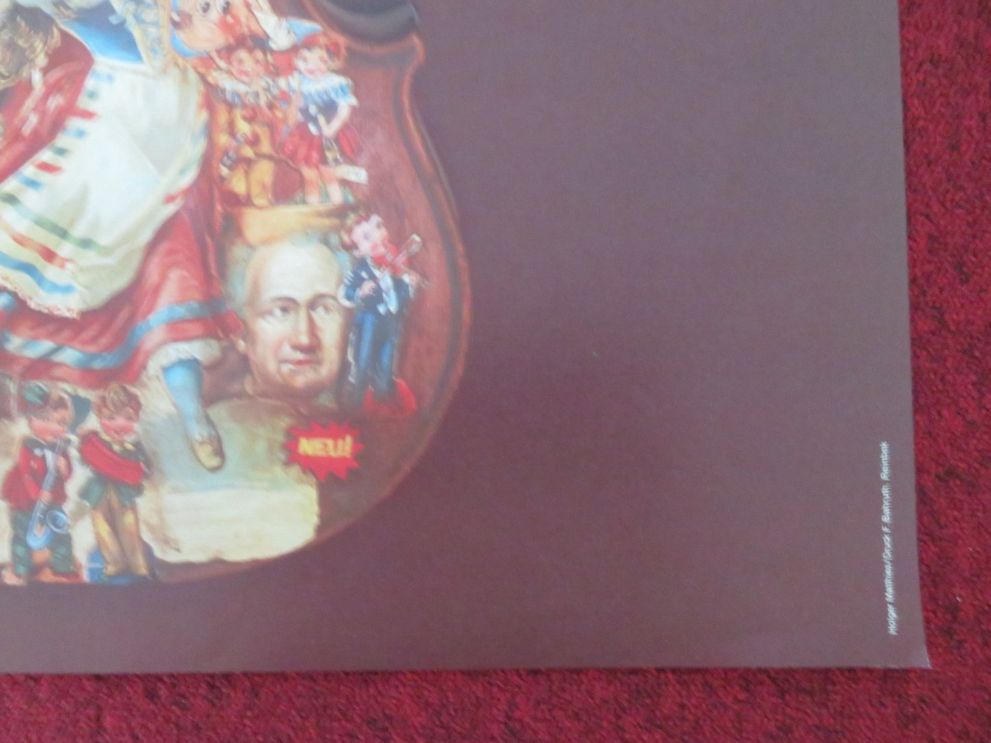 SPIEL PLAN GERMAN STAGE POSTER ROLLED CARL ZUCKMEYER WILLIAM SHAKSPEARE 1980 Movie posters