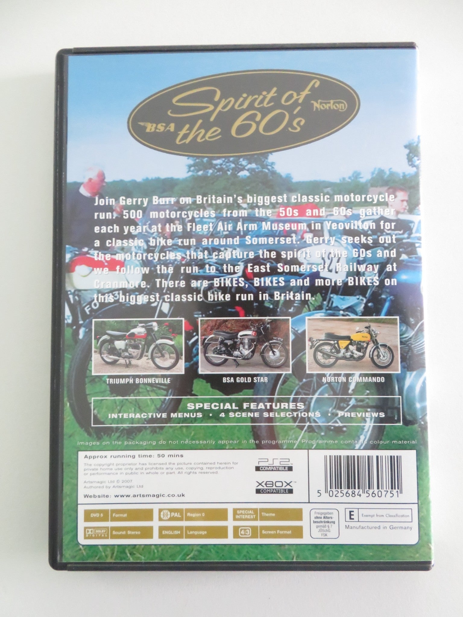 Spirit of the 60's - Britain's Biggest Classic Motocycle Run (DVD) 2007 Region 0 Movie posters