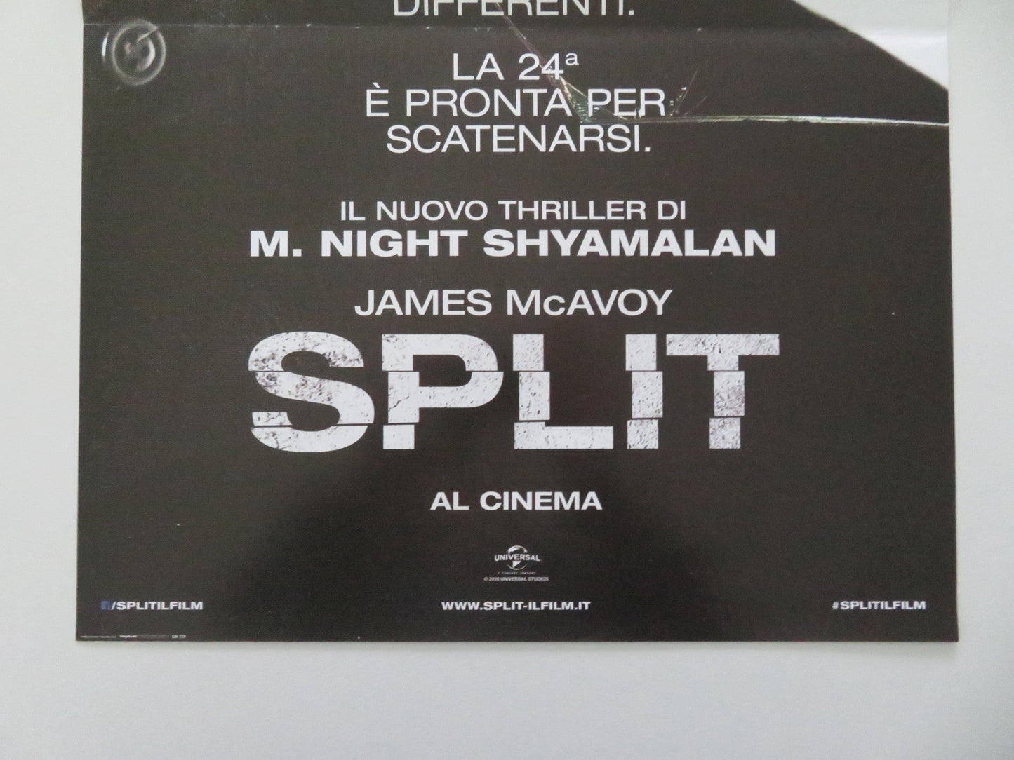SPLIT ITALIAN LOCANDINA POSTER JAMES MCAVOY ANYA TAYLOR - JOY 2016 Movie posters