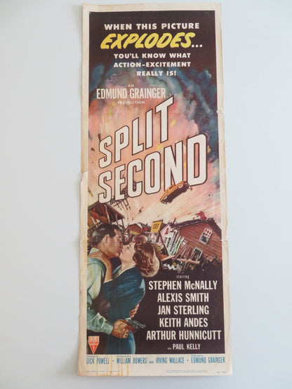 SPLIT SECOND US INSERT POSTER STEPHEN MCNALLY ALEXIS SMITH 1953 Rendezvous Cinema Movie posters