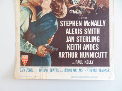 SPLIT SECOND US INSERT POSTER STEPHEN MCNALLY ALEXIS SMITH 1953 Rendezvous Cinema Movie posters