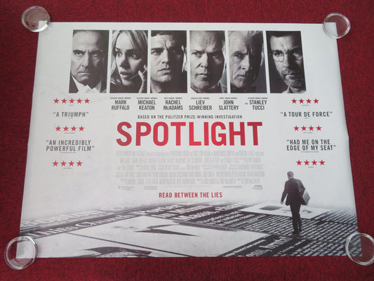 Spotlight - B UK Quad Rolled Poster Mark Ruffalo Michael Keaton R. McAdams 2015 Movie posters