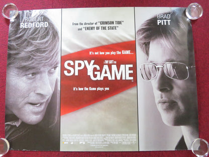 SPY GAME UK QUAD ROLLED POSTER BRAD PITT ROBERT REDFORD 2001 Rendezvous Cinema Movie posters