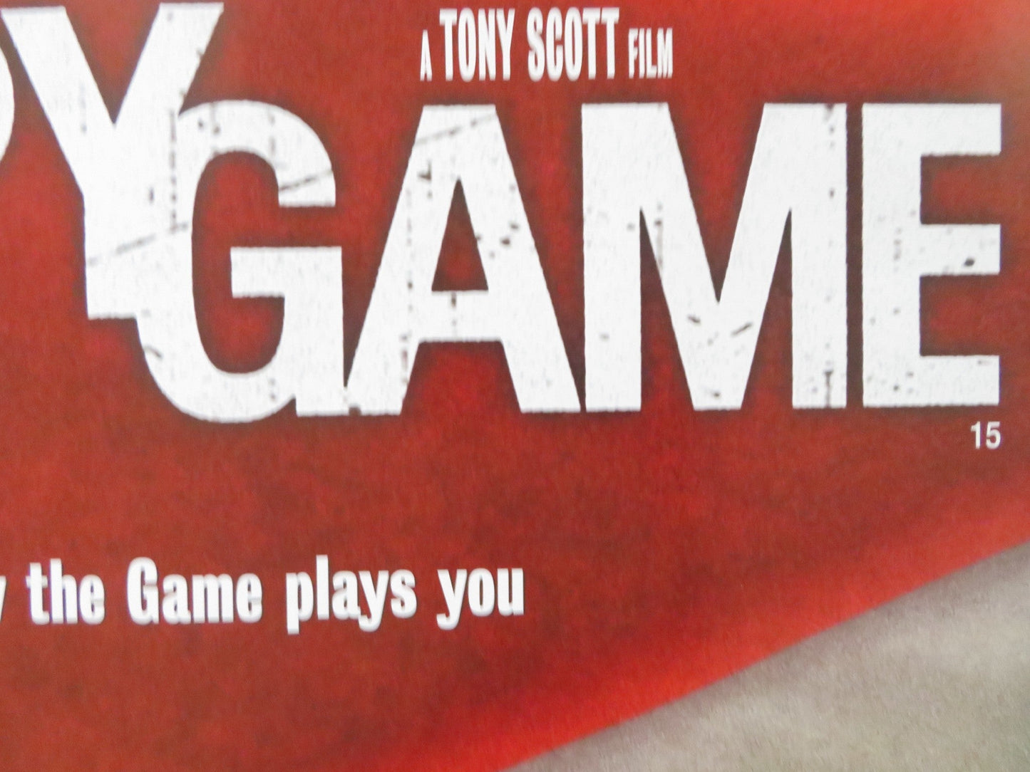 SPY GAME UK QUAD ROLLED POSTER BRAD PITT ROBERT REDFORD 2001 Rendezvous Cinema Movie posters