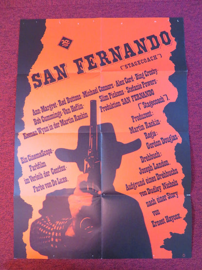 STAGECOACH GERMAN A1 POSTER FOLDED ANN - MARGRET RED BUTTONS 1966 Rendezvous Cinema Movie posters