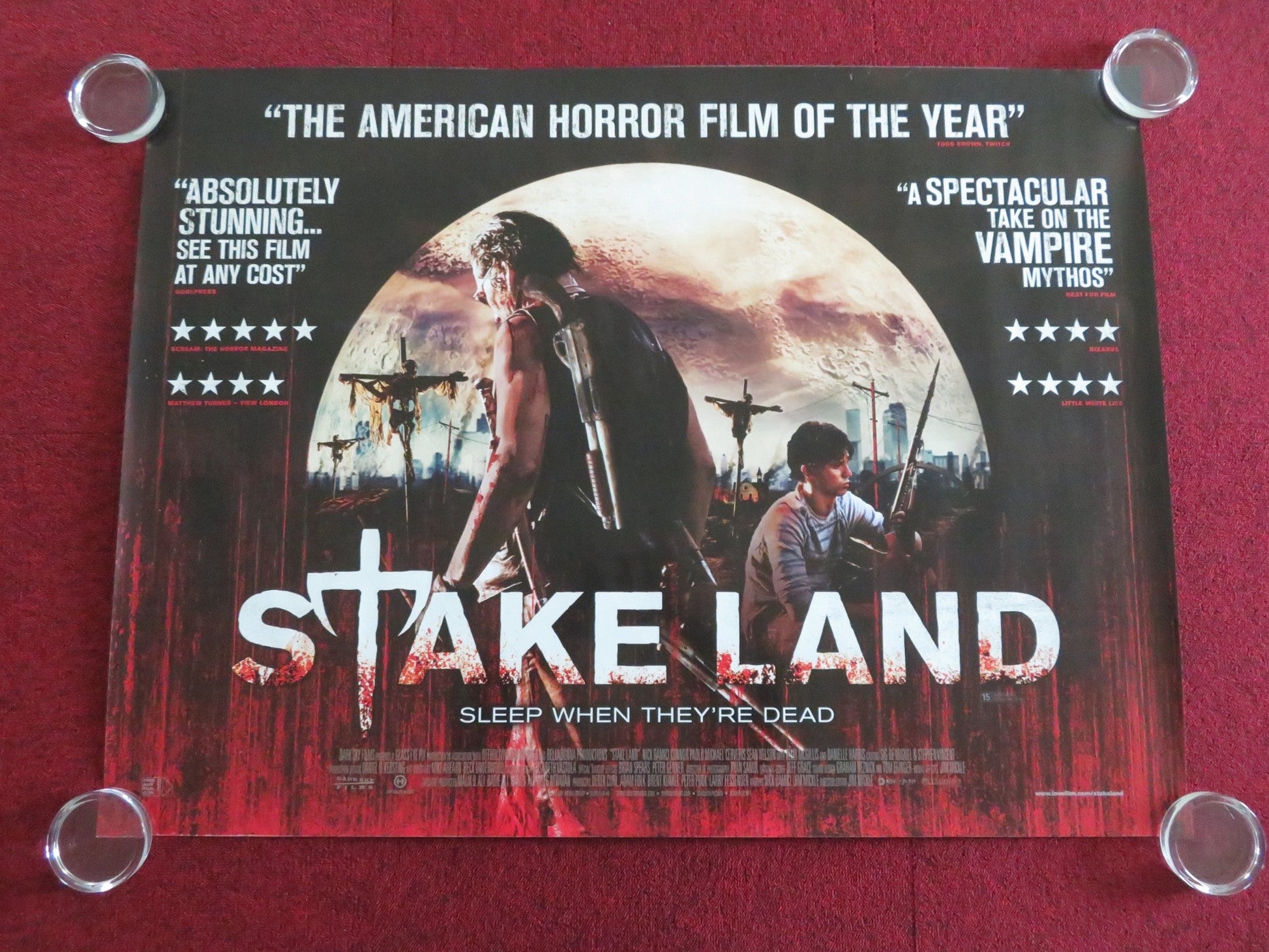 STAKE LAND UK QUAD ROLLED POSTER NICK DAMICI CONNOR PAOLO 2010 Movie posters