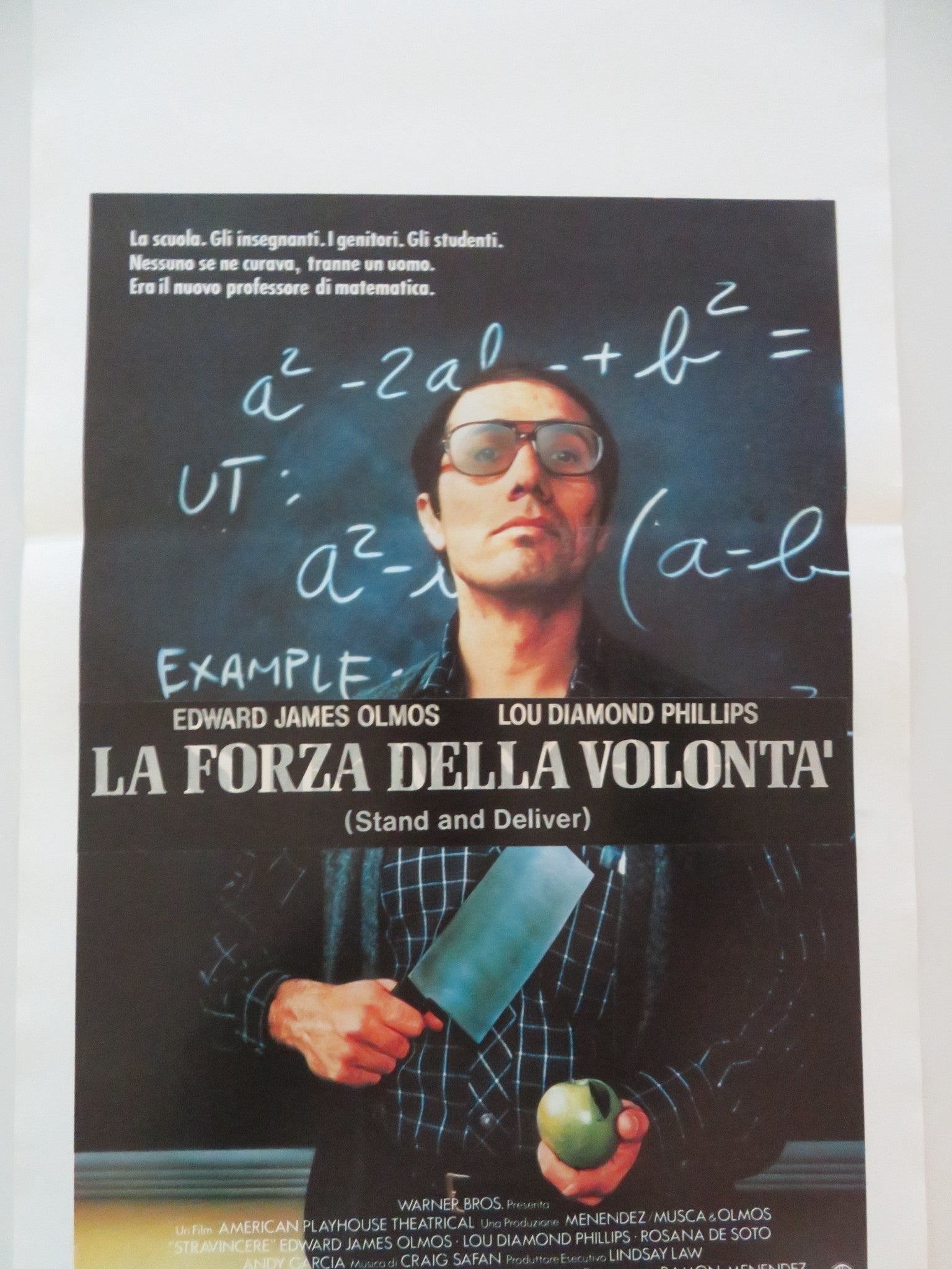 STAND AND DELIVER ITALIAN LOCANDINA POSTER LOU DIAMOND PHILLIPS EDWARD 1988 Movie posters
