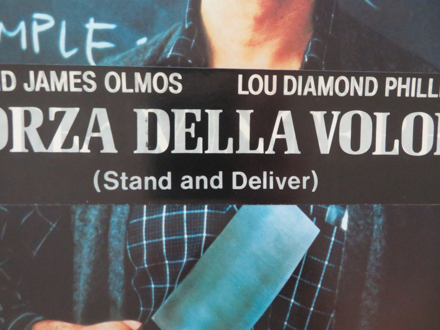 STAND AND DELIVER ITALIAN LOCANDINA POSTER LOU DIAMOND PHILLIPS EDWARD 1988 Movie posters