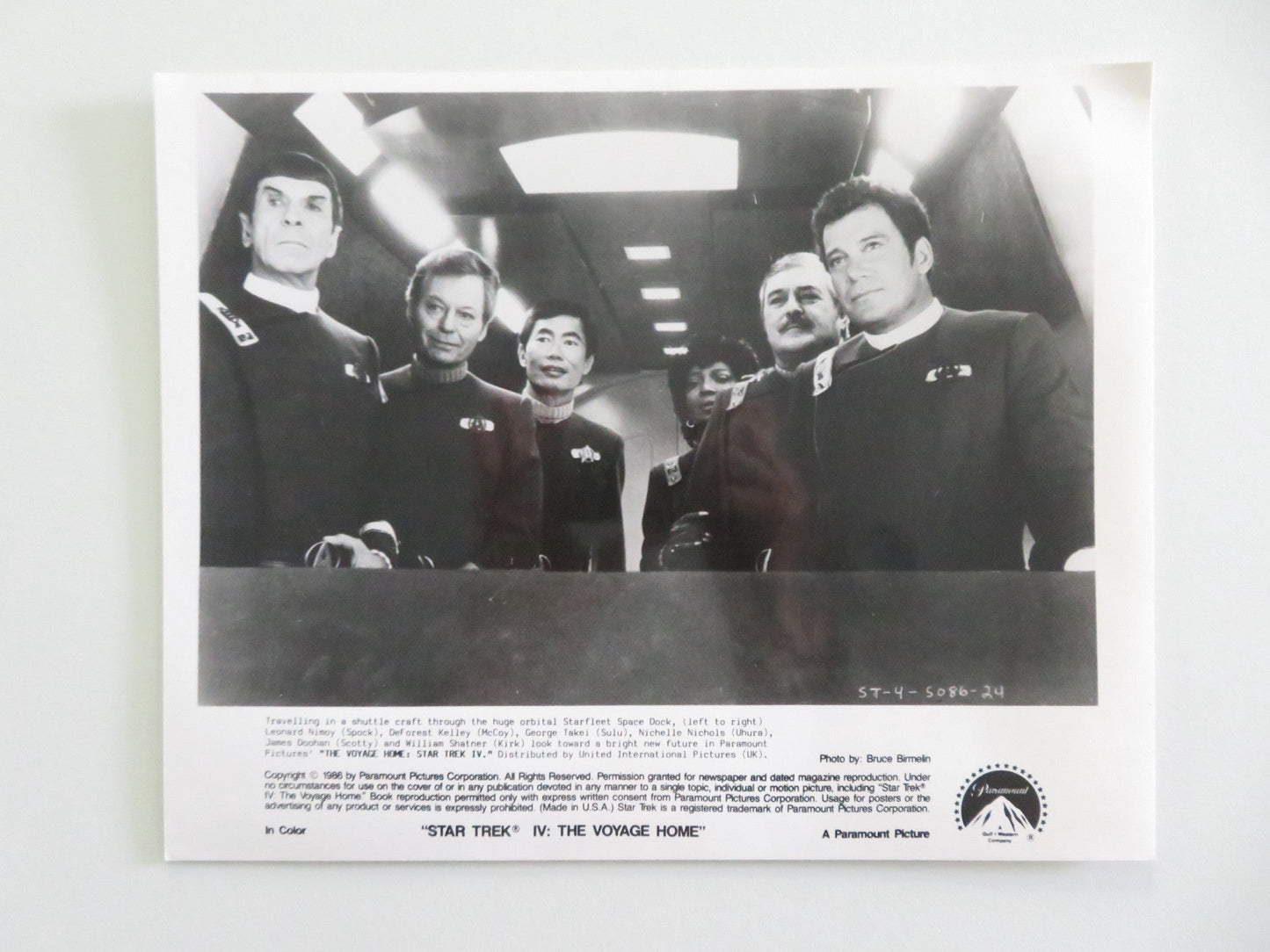 STAR TREK IV: THE VOYAGE HOME MOVIE STILL PHOTO LOT OF 6 WILLIAM SHATNER 1986 Movie posters