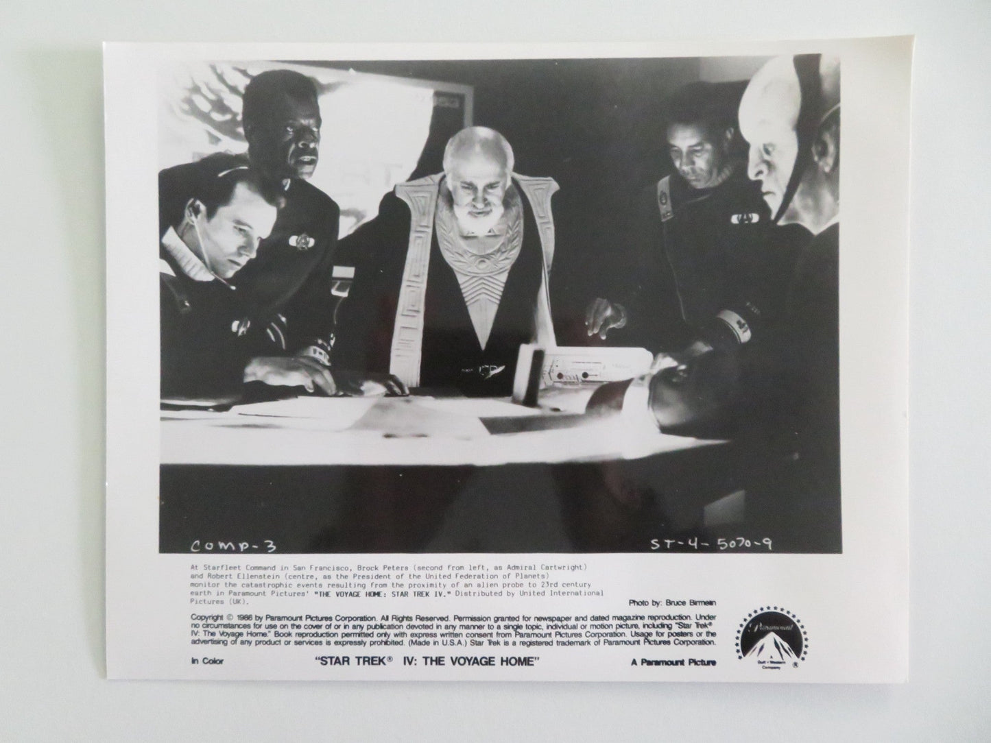 STAR TREK IV: THE VOYAGE HOME MOVIE STILL PHOTO LOT OF 6 WILLIAM SHATNER 1986 Movie posters