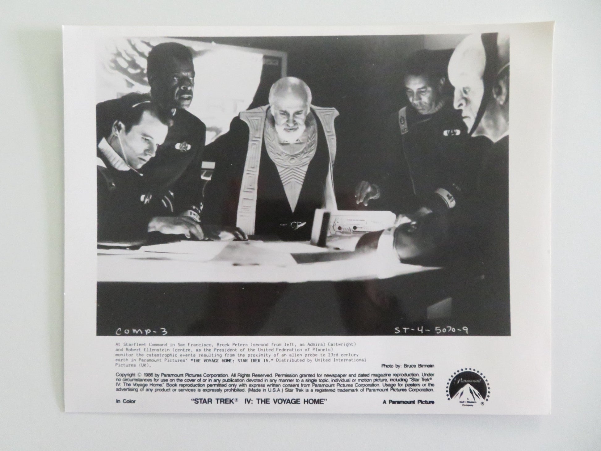 STAR TREK IV: THE VOYAGE HOME MOVIE STILL PHOTO LOT OF 6 WILLIAM SHATNER 1986 Movie posters