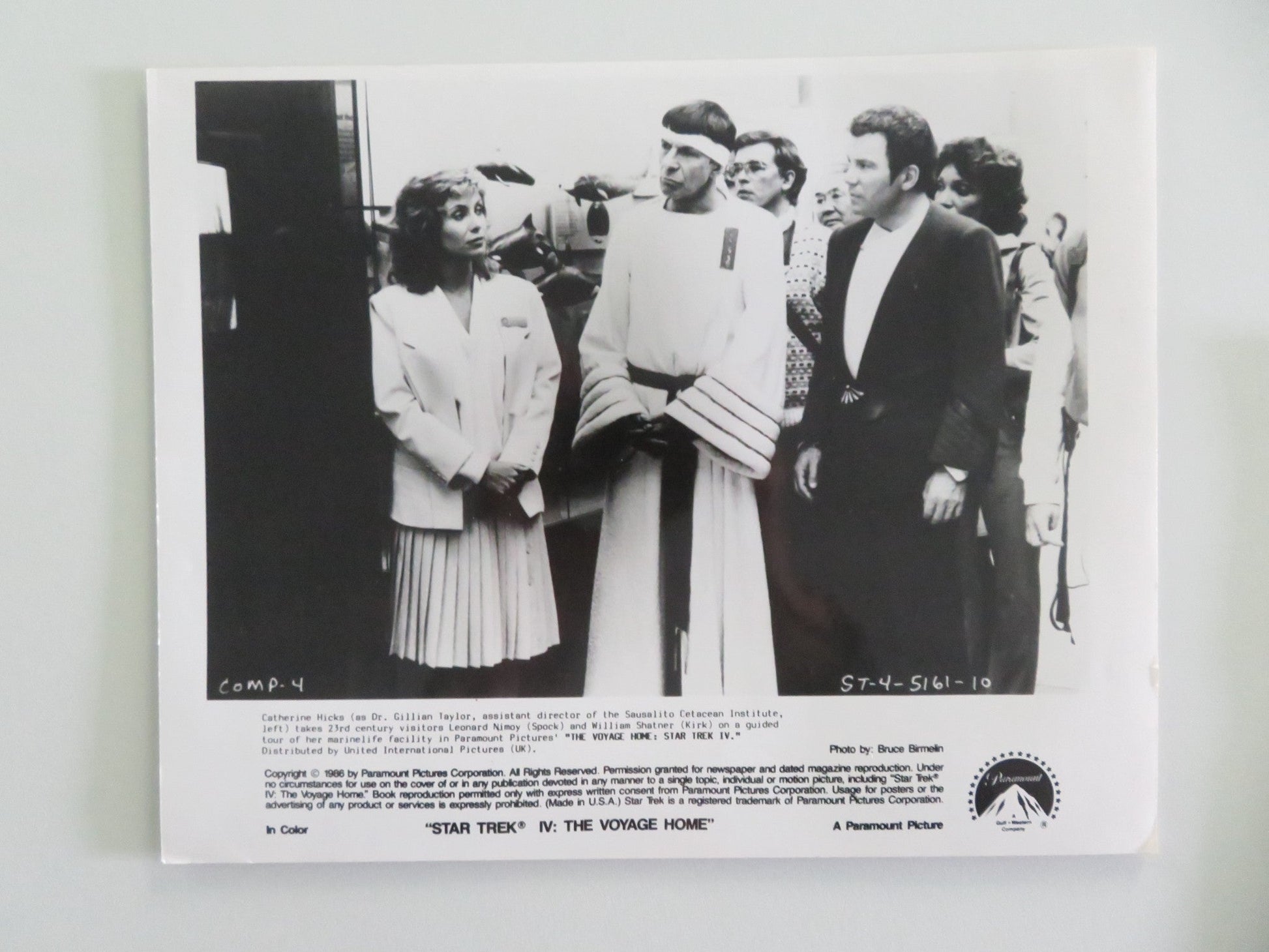 STAR TREK IV: THE VOYAGE HOME MOVIE STILL PHOTO LOT OF 6 WILLIAM SHATNER 1986 Movie posters